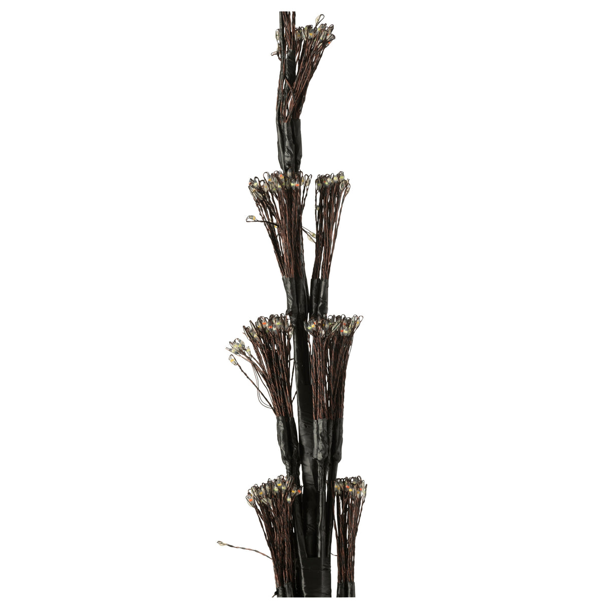 Sapin de Noël Éclairage LED Multicolore Fer Noir Extra Large H240cm J-Line