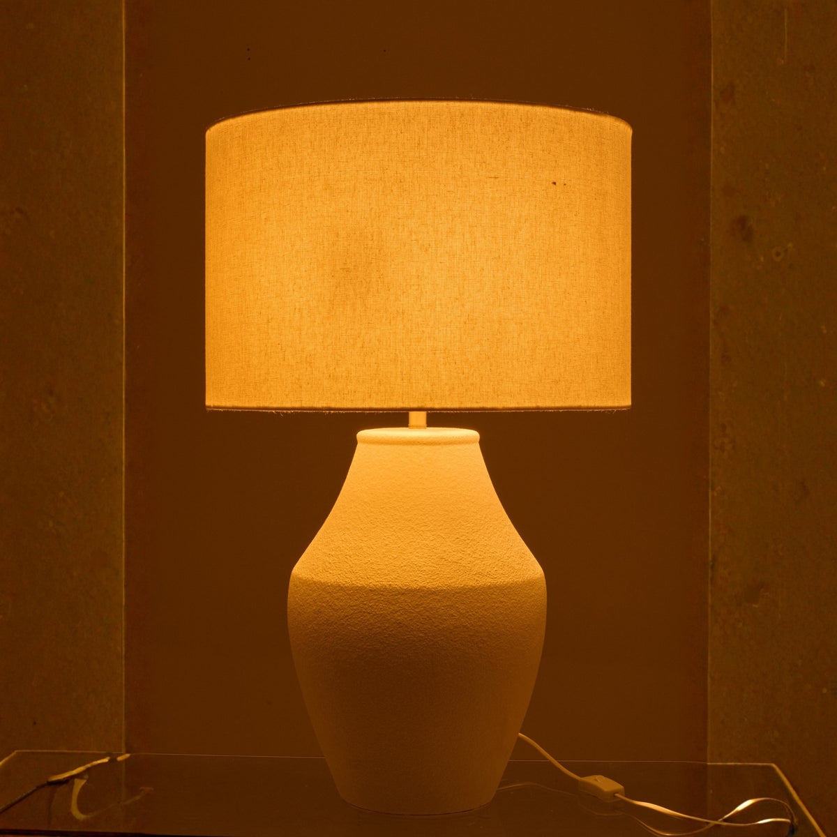 Lampe de table Henri Céramique Blanche J-Line