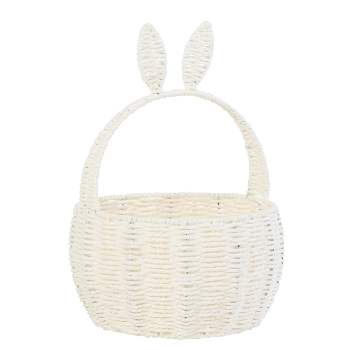 Panier Lapin Fer/Papier Blanc J-Line