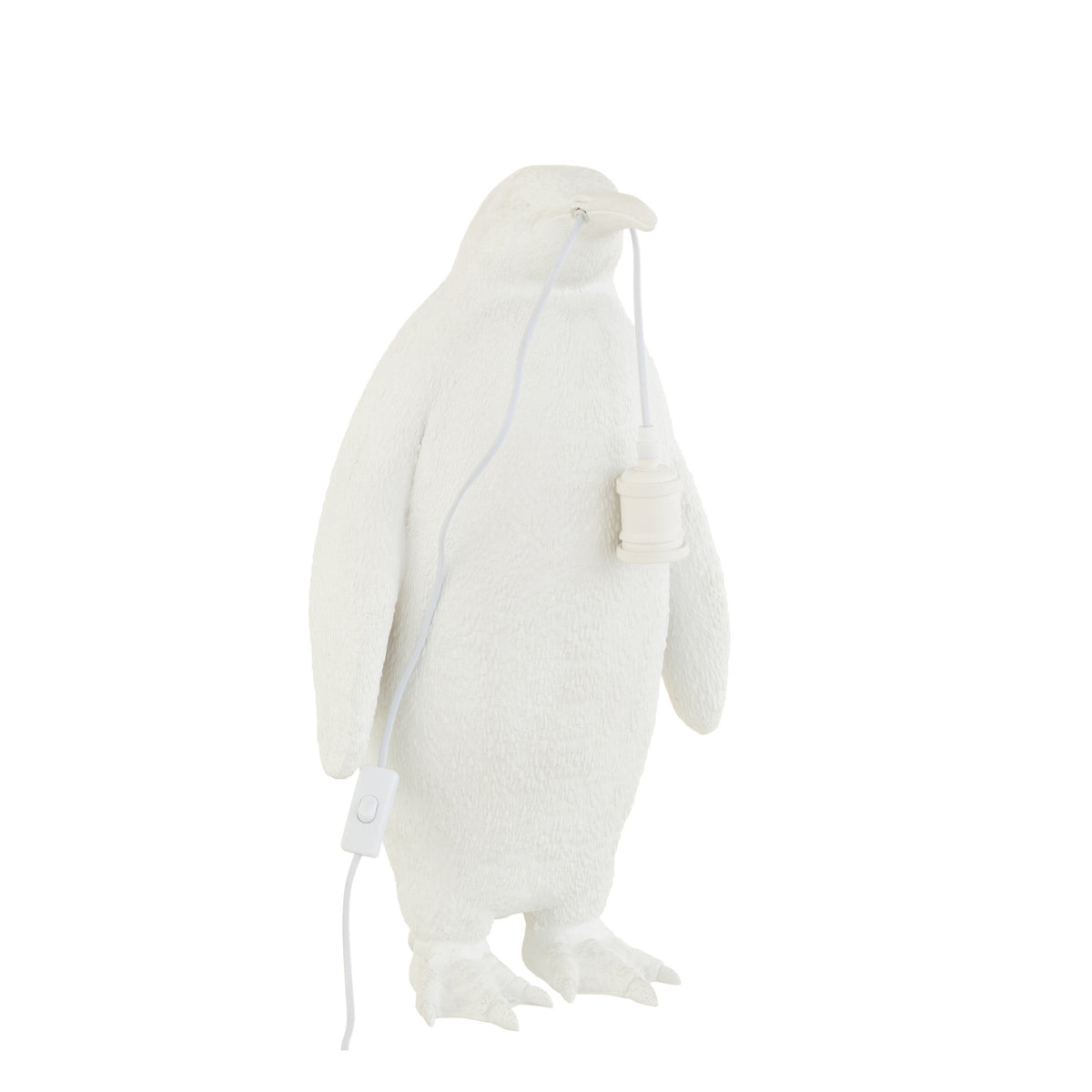 Lampe de table Pingouin Résine Blanche Grande J-Line