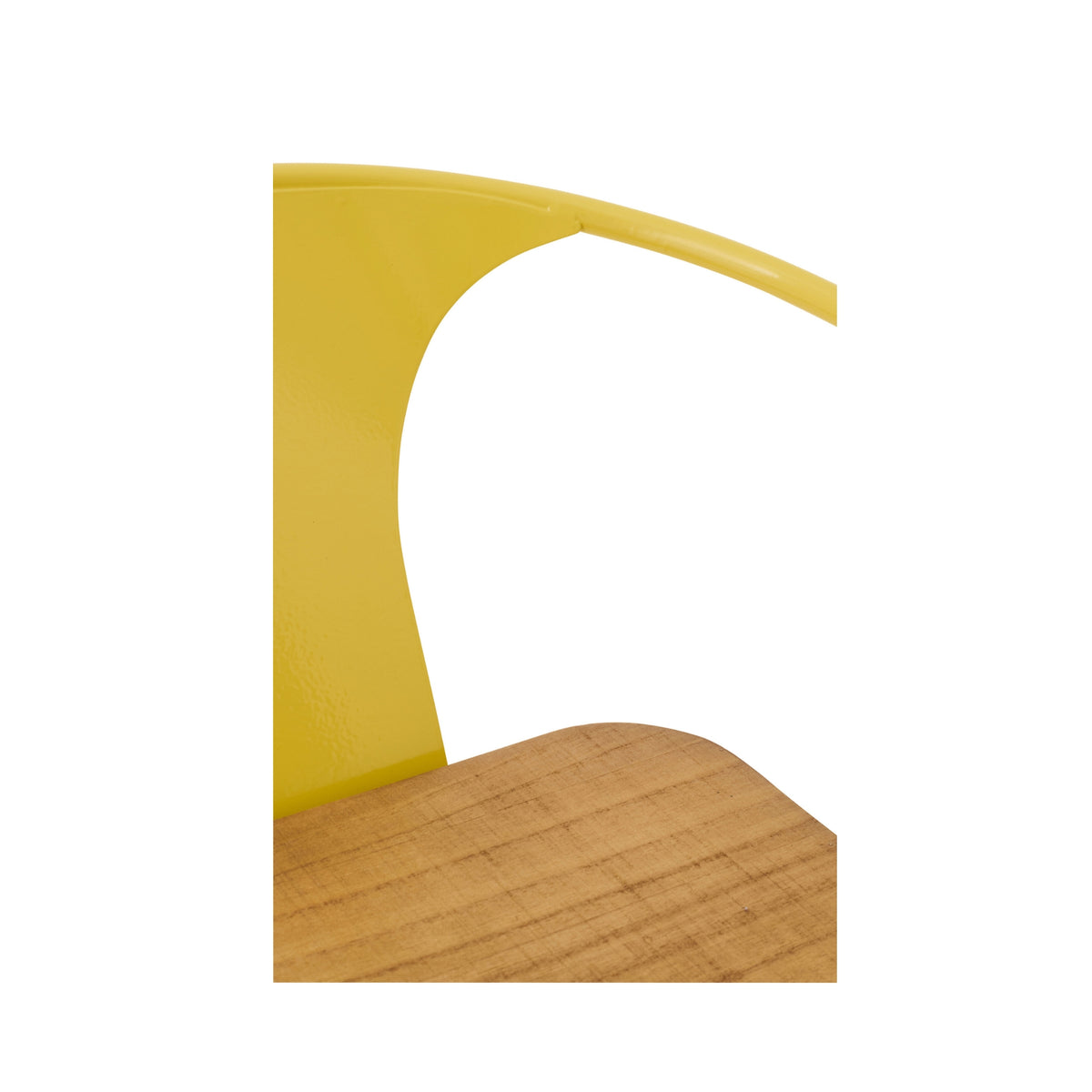 Chaise haute Evi Fer/Multiplex Jaune J-Line