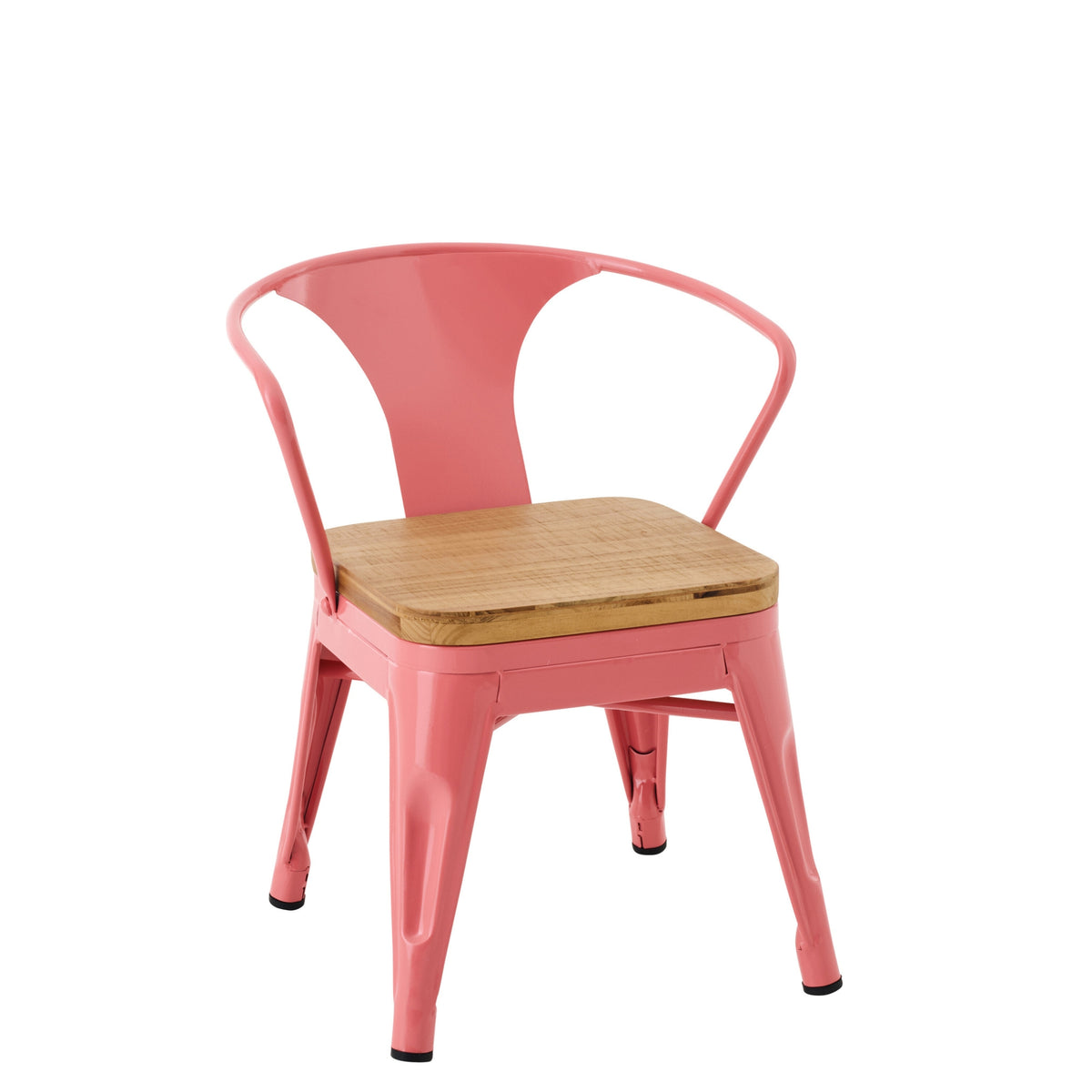 Chaise haute Evi Fer/Multiplex Rose foncé J-Line