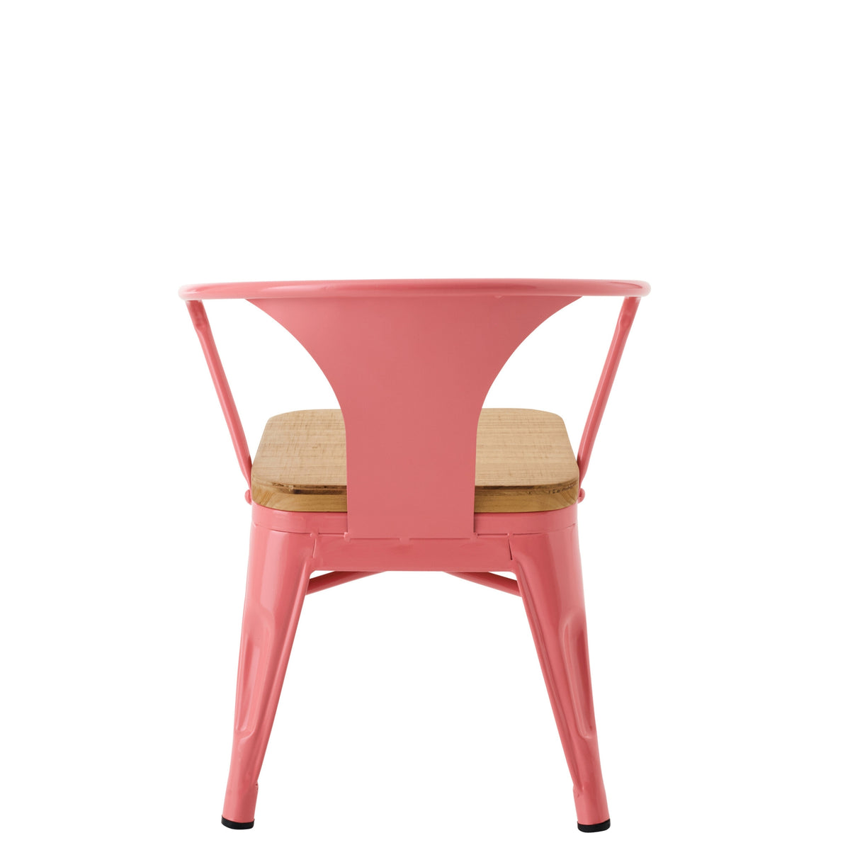 Chaise haute Evi Fer/Multiplex Rose foncé J-Line