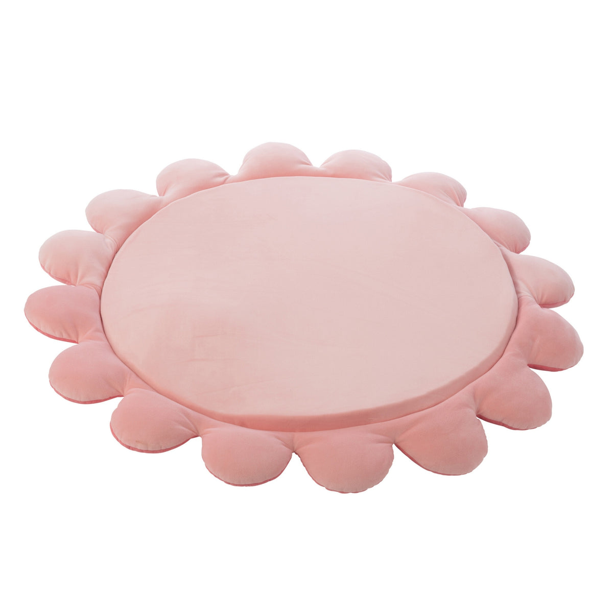 Tapis de jeu Fleur Polyester Rose foncé/Rose clair J-Line