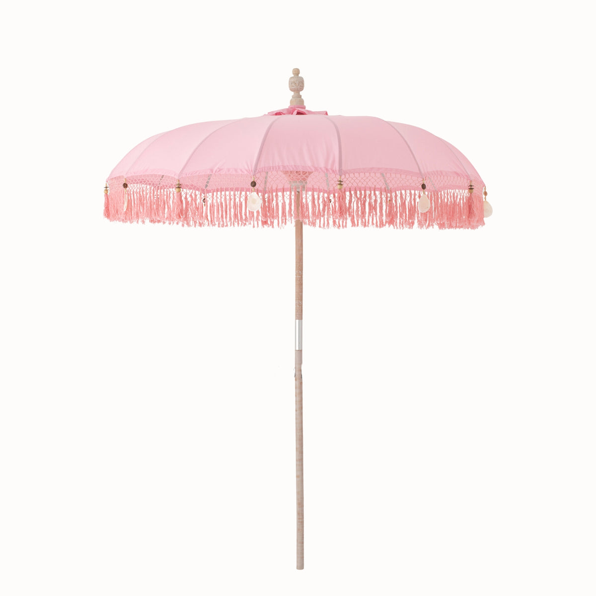 Parasol Bobbi Bois/Coton Rose clair J-Line