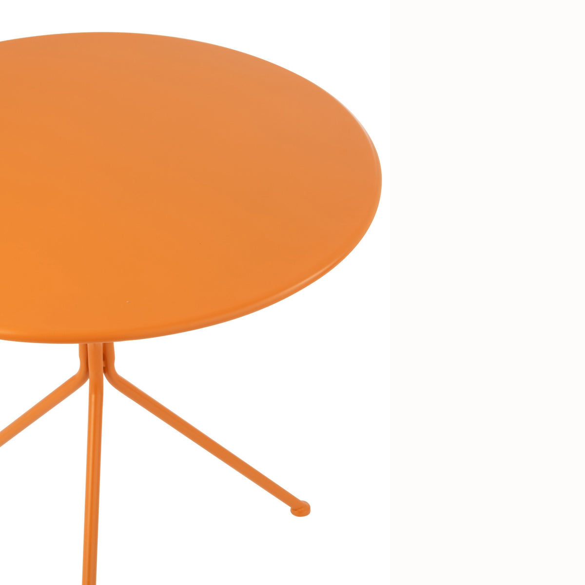 Table de jardin Tripod Ronde Métal Orange Large J-Line