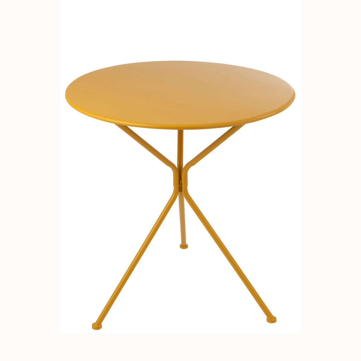 Table de jardin Tripod Ronde Métal Jaune ocre Large J-Line