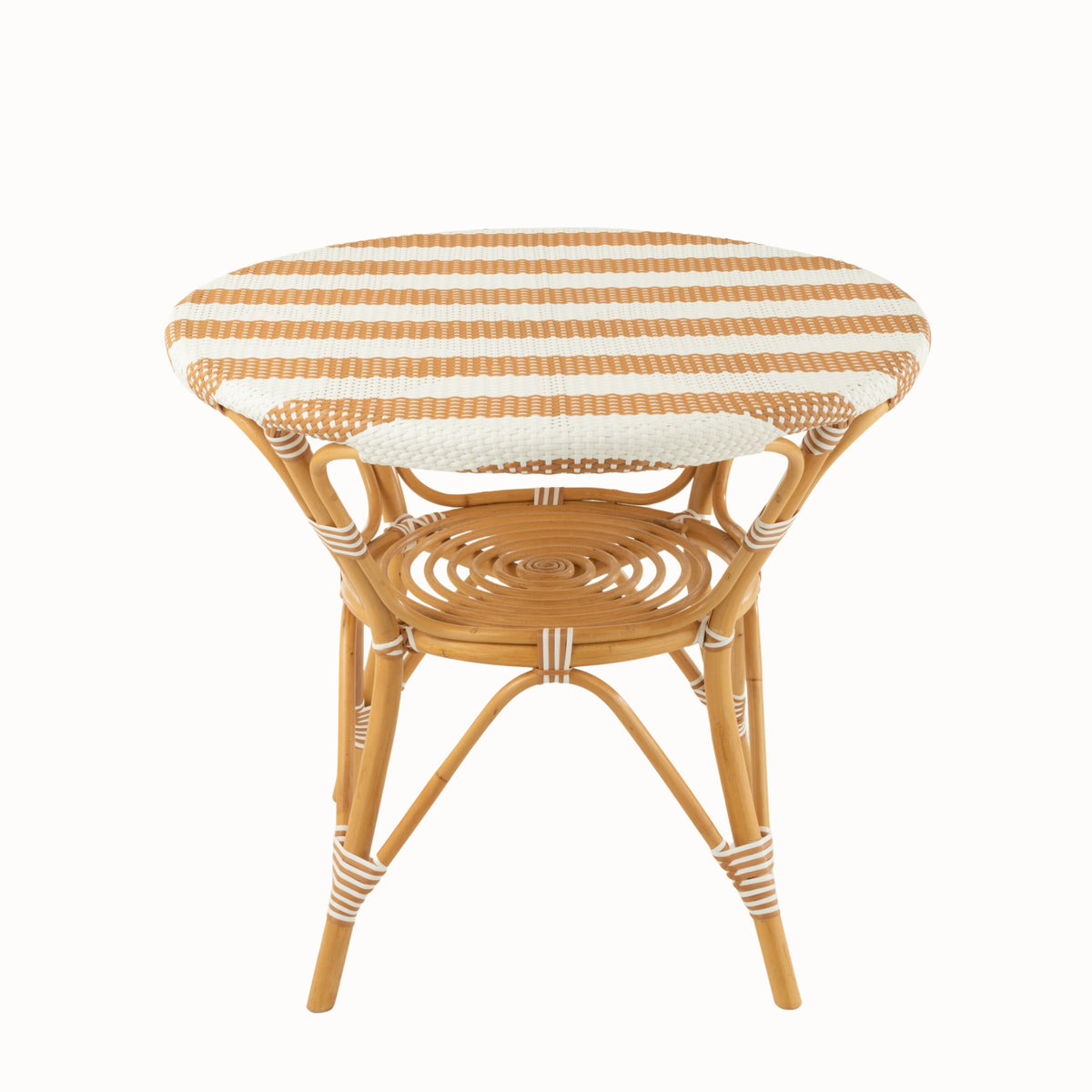 Table à manger Rotin Beige/Blanc J-Line