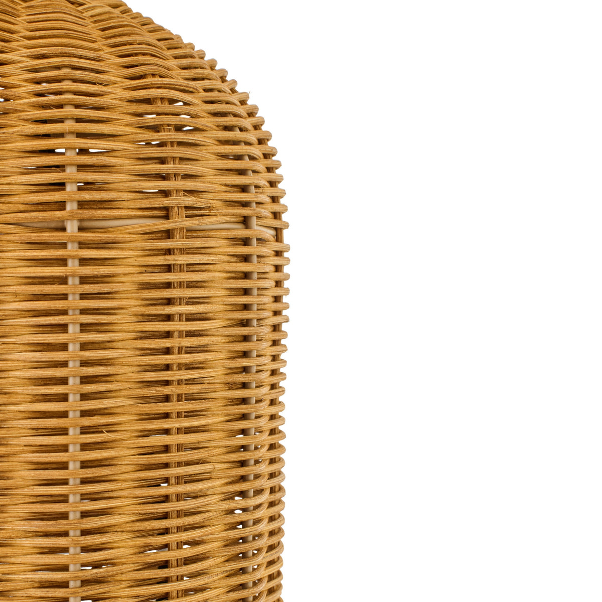 Lampe de table cylindrique en métal naturel/écru, petite, J-Line