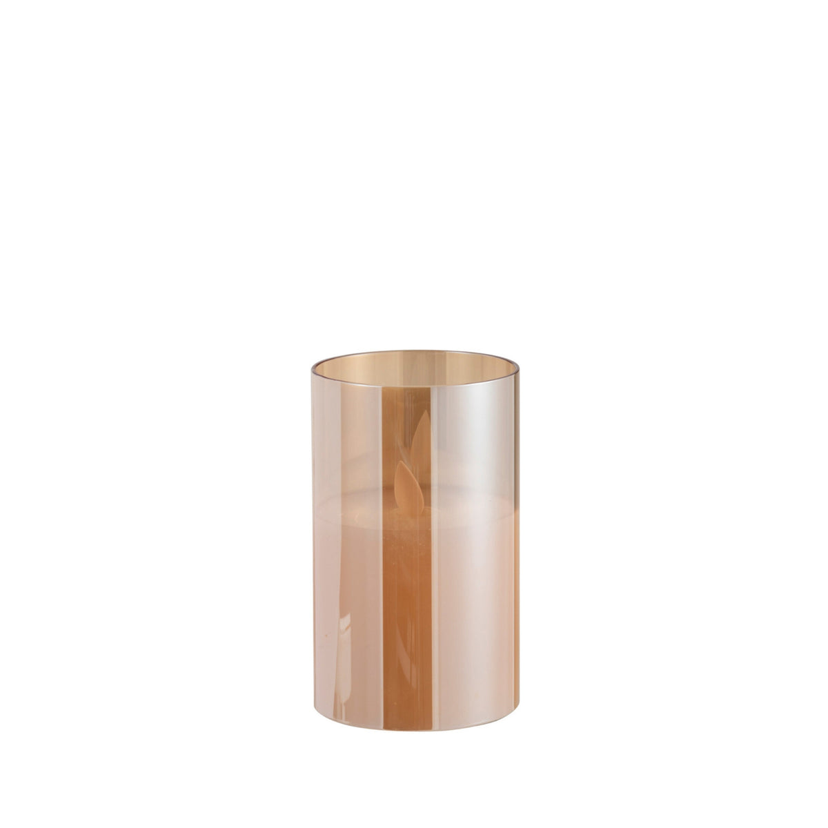 Lampe LED Verre Scintillant Doré Petite