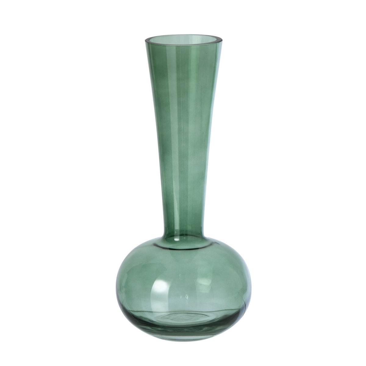 Vase en verre vert J-Line