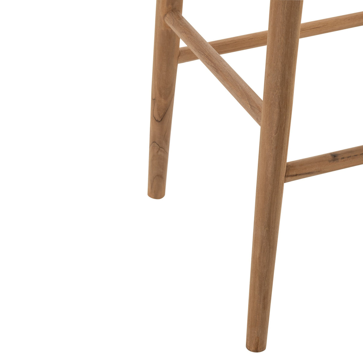 Tabouret de bar en teck naturel J-Line