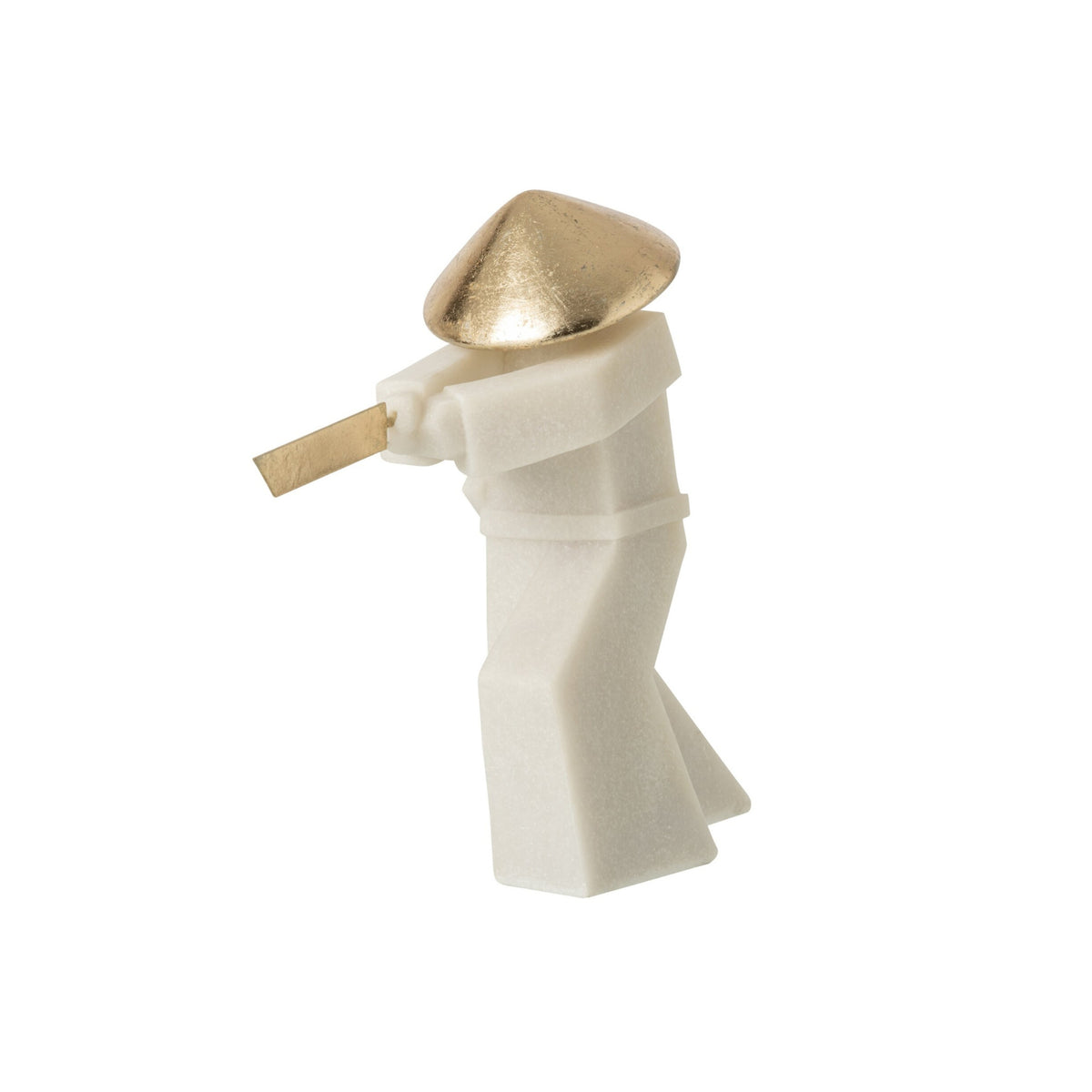 Figurine Sports de combat Résine Blanc/Or J-Line