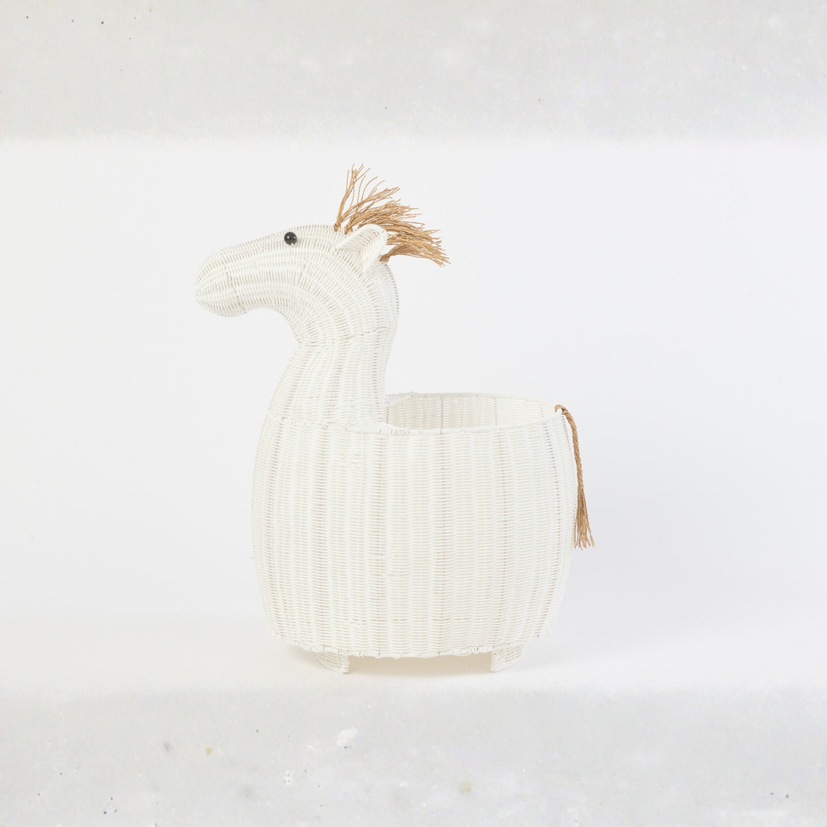 Panier Cheval Plastique Blanc J-Line