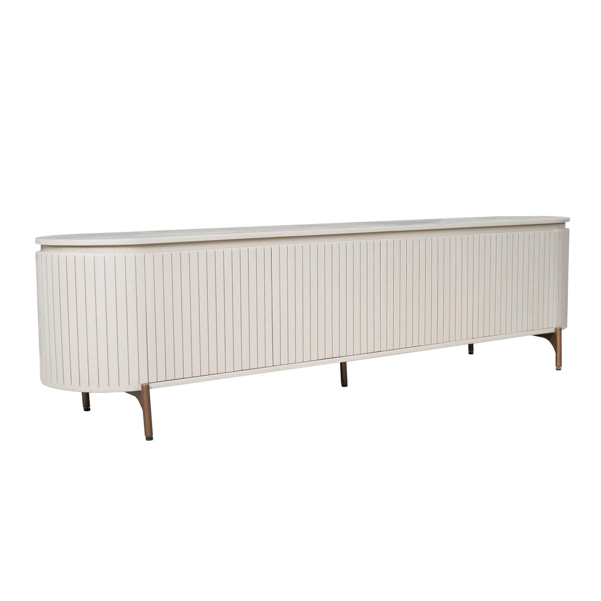 Meuble TV Solana Bois de manguier Sable 210cm Starfurn