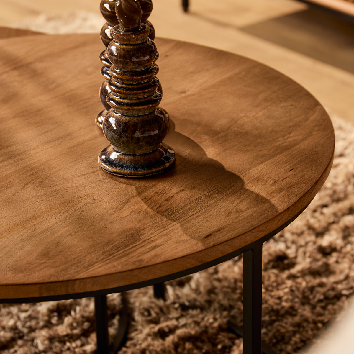 Tables basses Madison en bois de manguier naturel, lot de 2 Starfurn