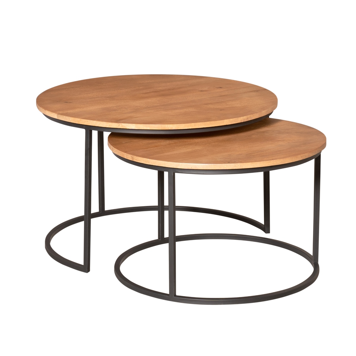 Tables basses Madison en bois de manguier naturel, lot de 2 Starfurn