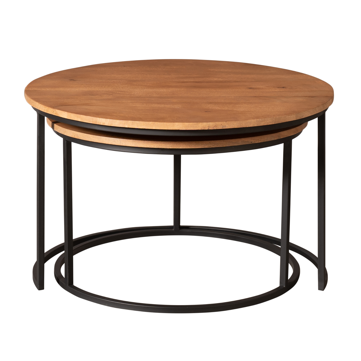 Tables basses Madison en bois de manguier naturel, lot de 2 Starfurn