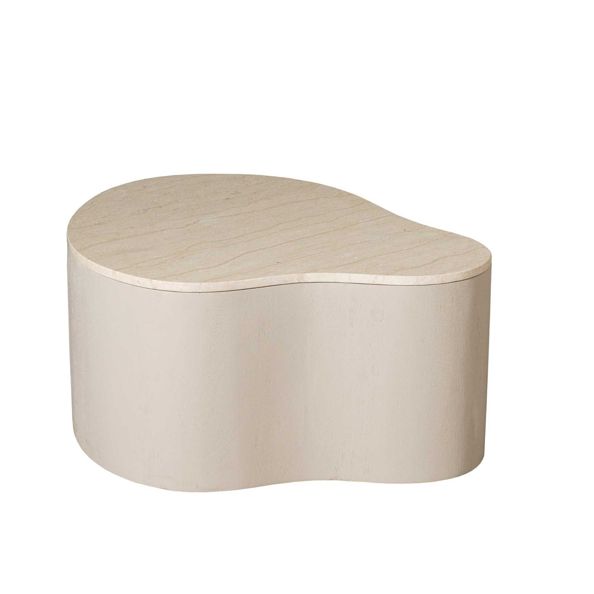 Table basse Lovi Bois de manguier Sable 77cm Starfurn