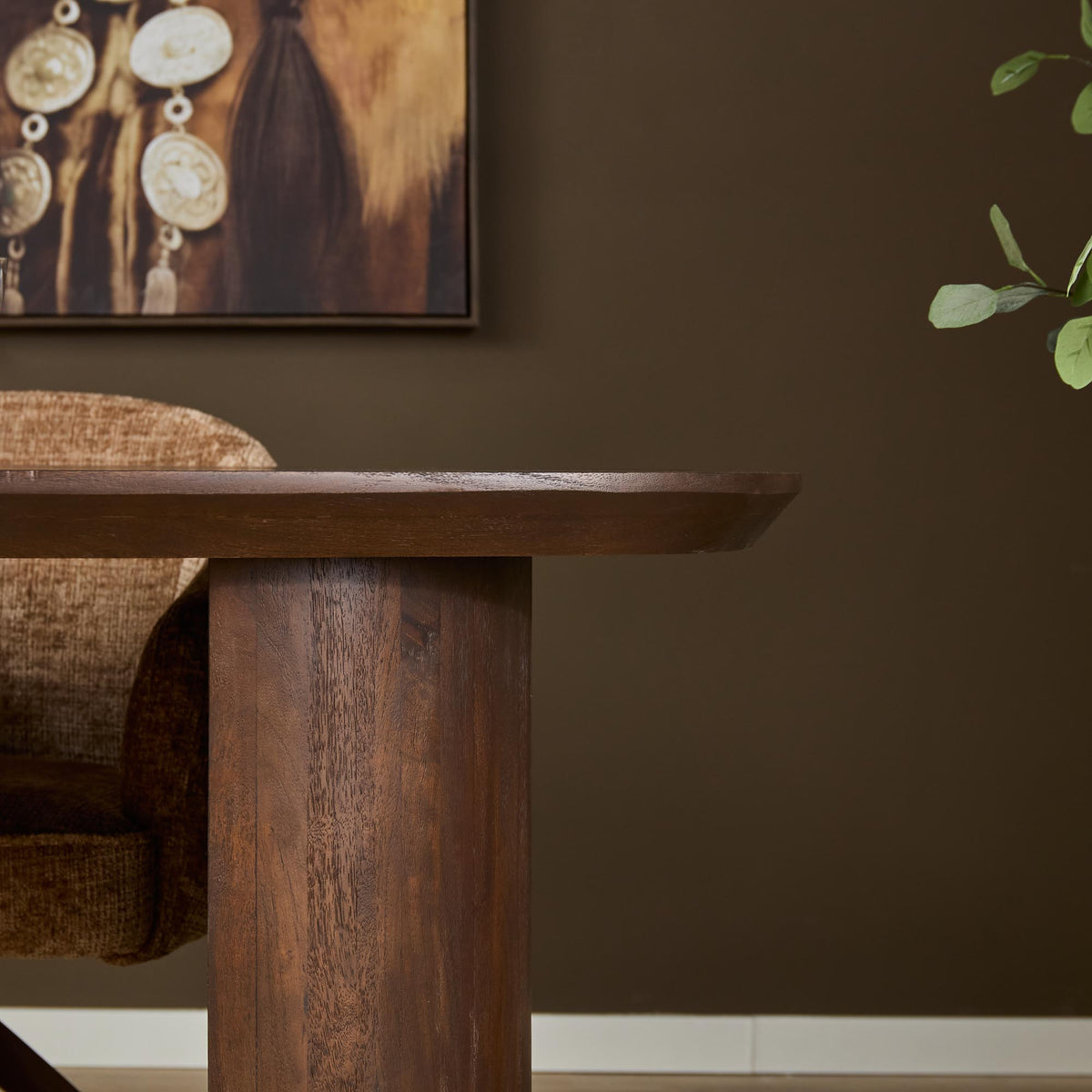 Table à manger Maré Bois de manguier Marron 200cm Starfurn