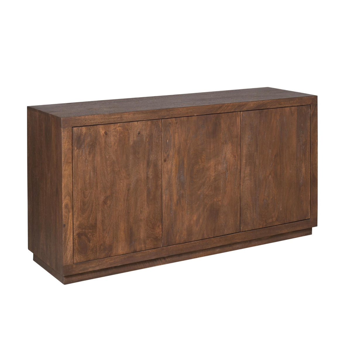 Buffet Bruxelles en bois de manguier marron, 3 portes, 150 cm Starfurn