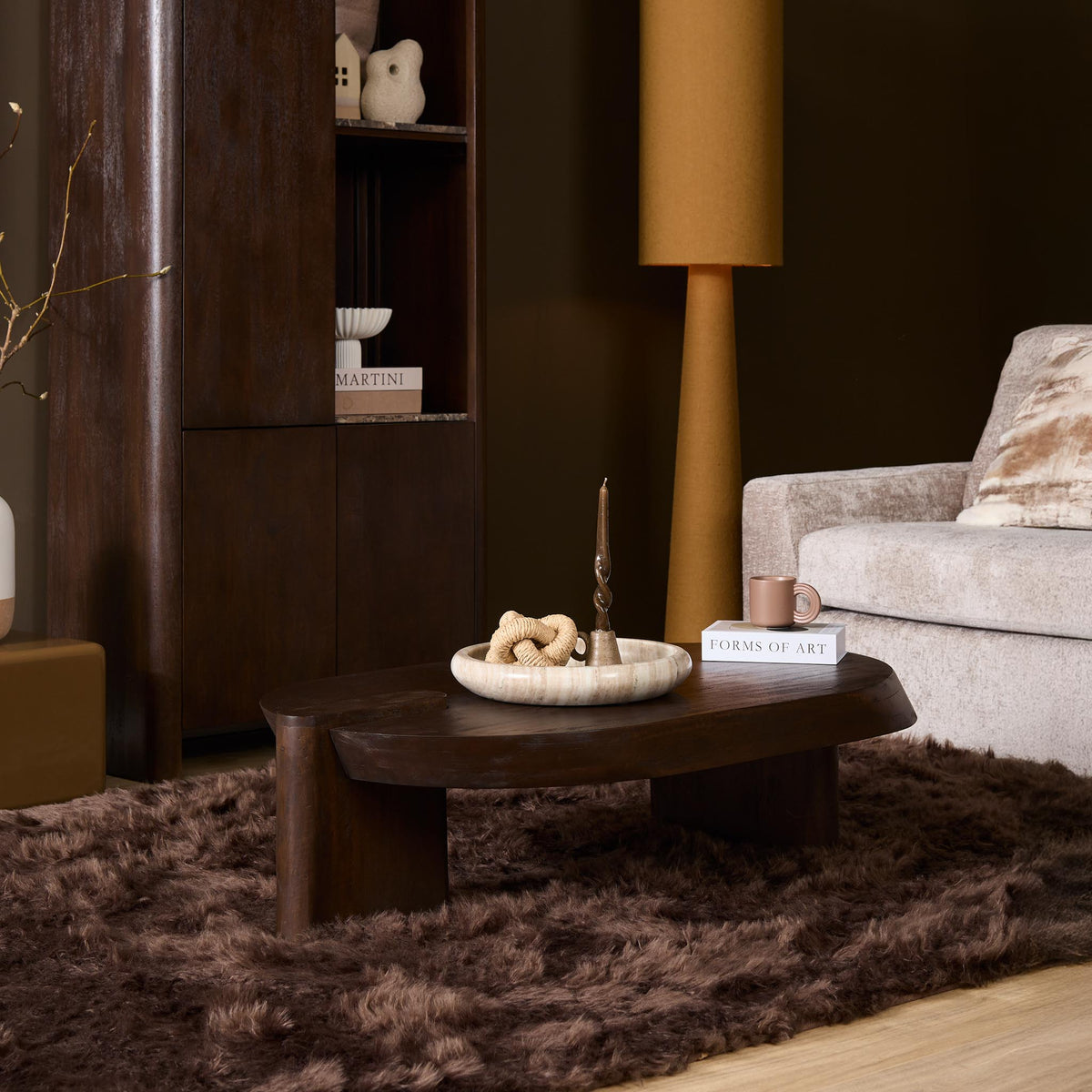 Table basse Rava en bois de manguier marron 125 cm Starfurn
