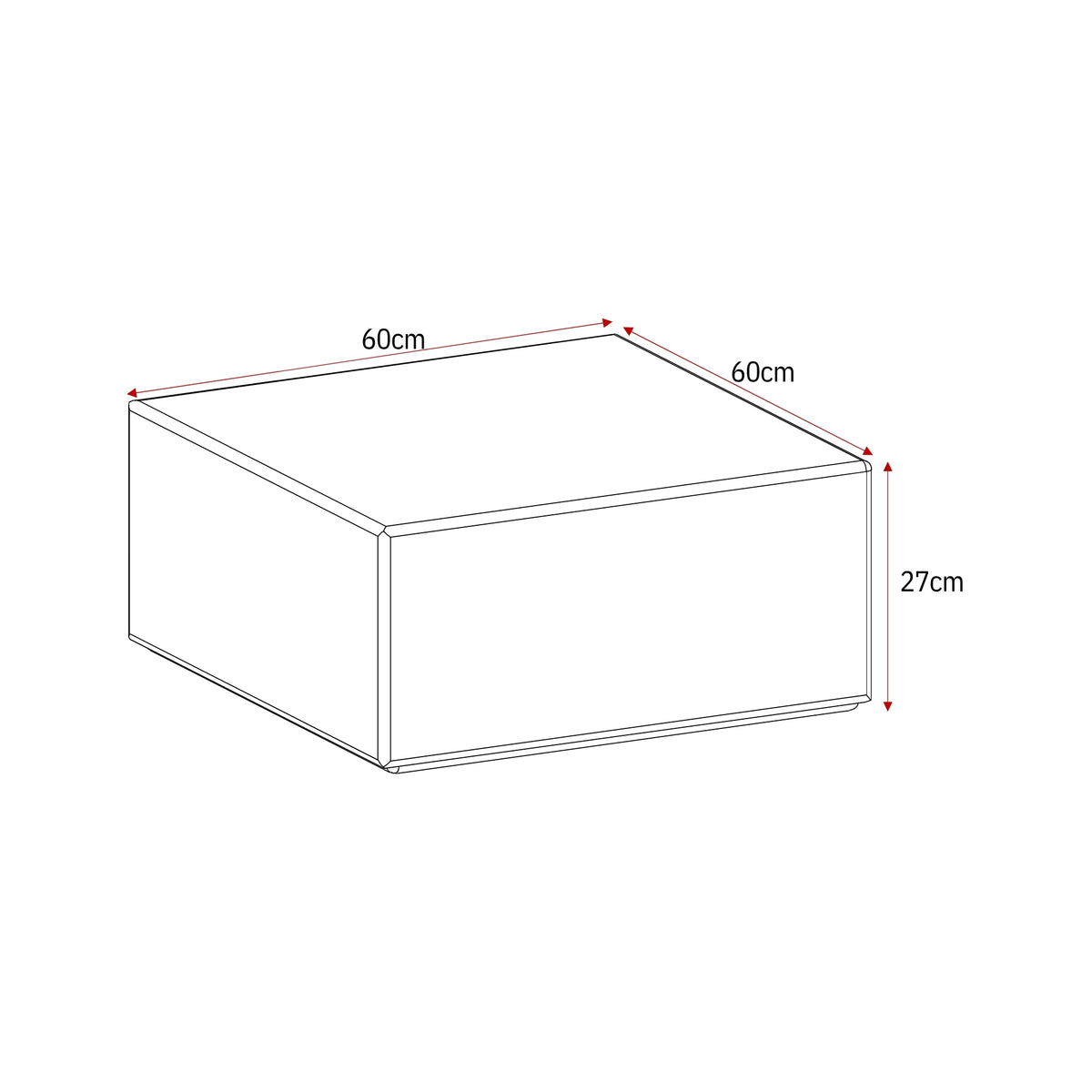 Table basse Elias blanche 60 cm Starfurn