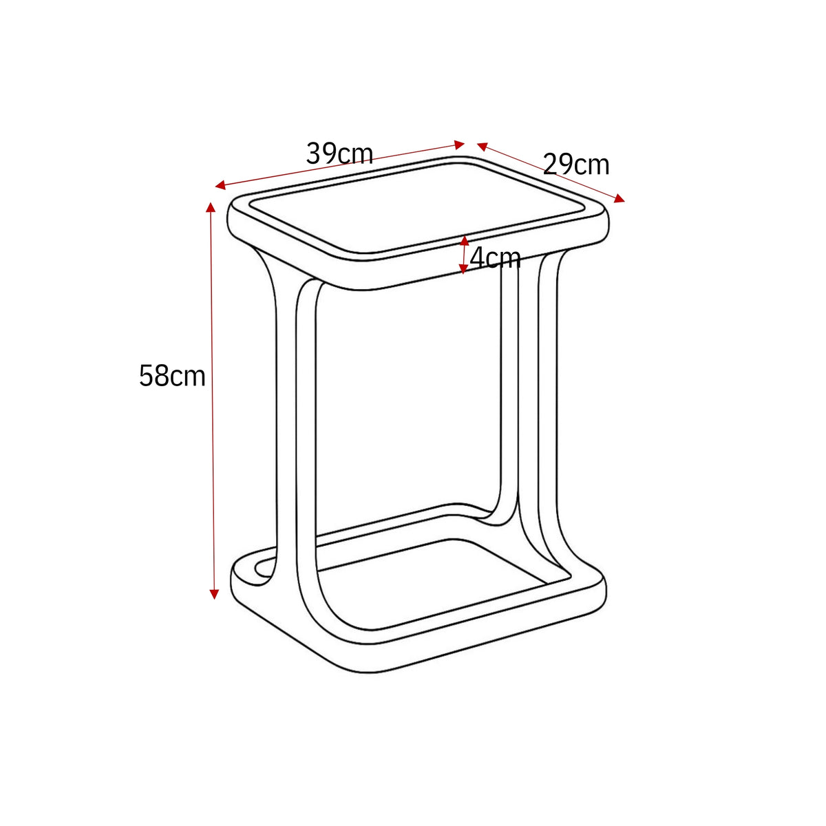 Table basse Elias blanche 60 cm Starfurn