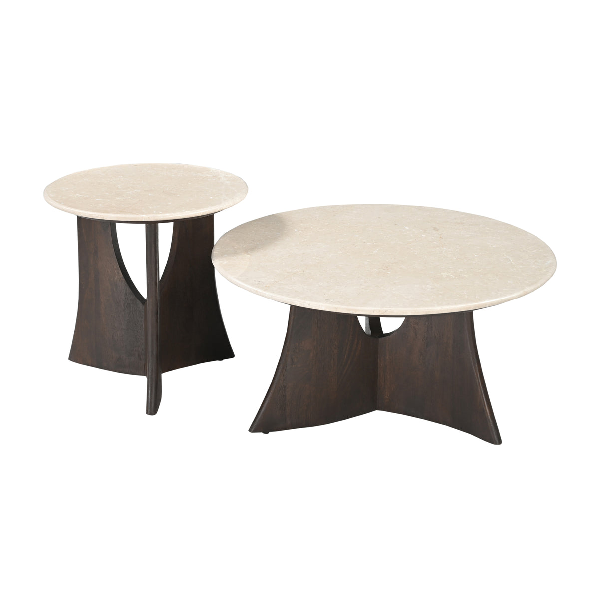 Table basse Milo Botticino Marbre 80cm Starfurn