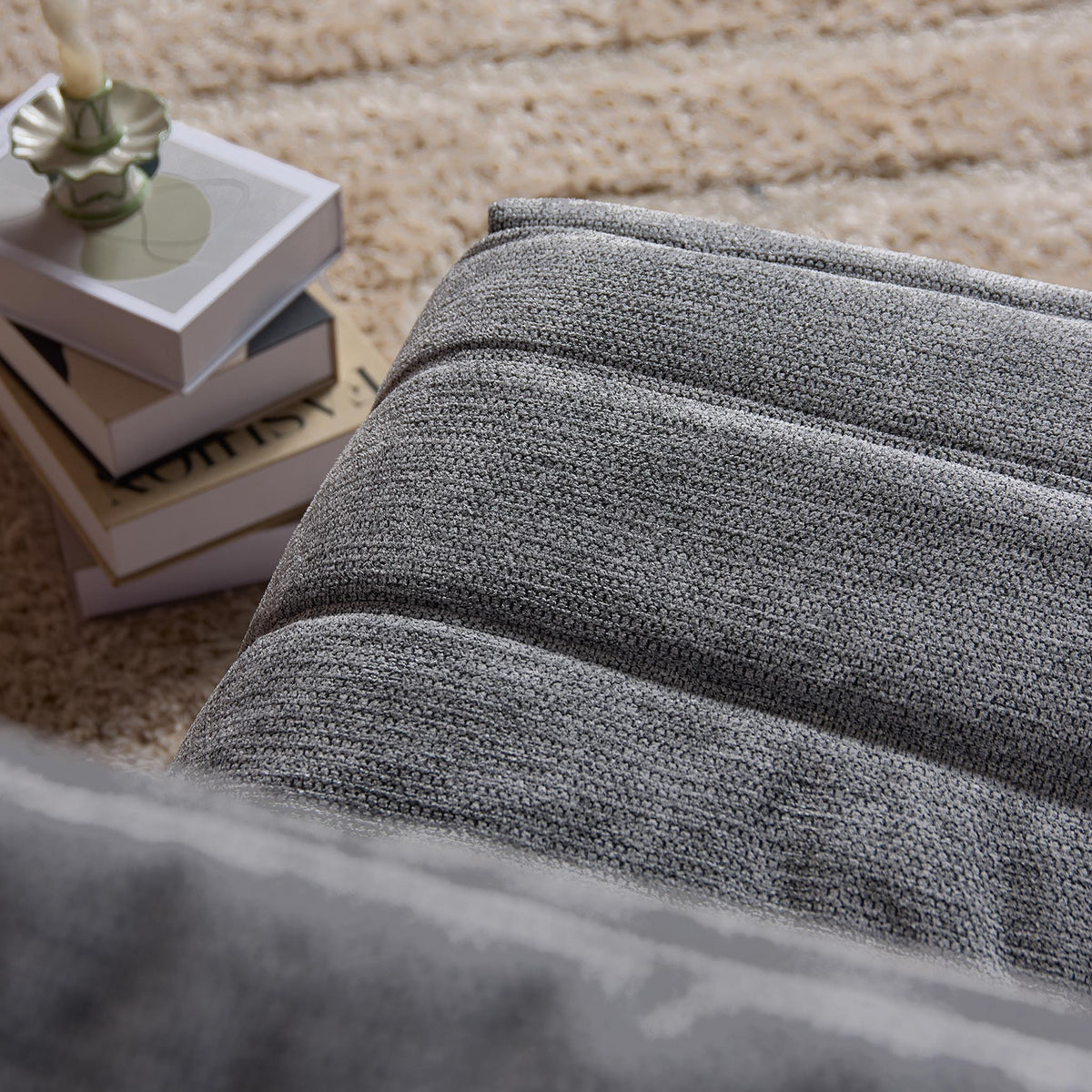 Fauteuil relax Zen Tissu Gris Starfurn