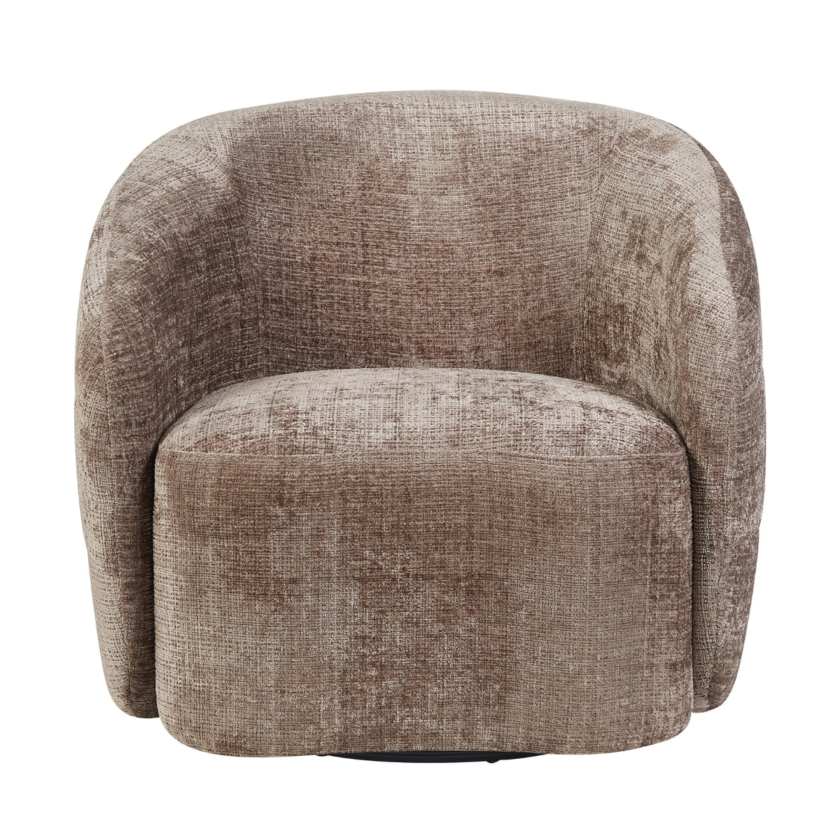 Fauteuil Yara pivotant en tissu Clay Starfurn