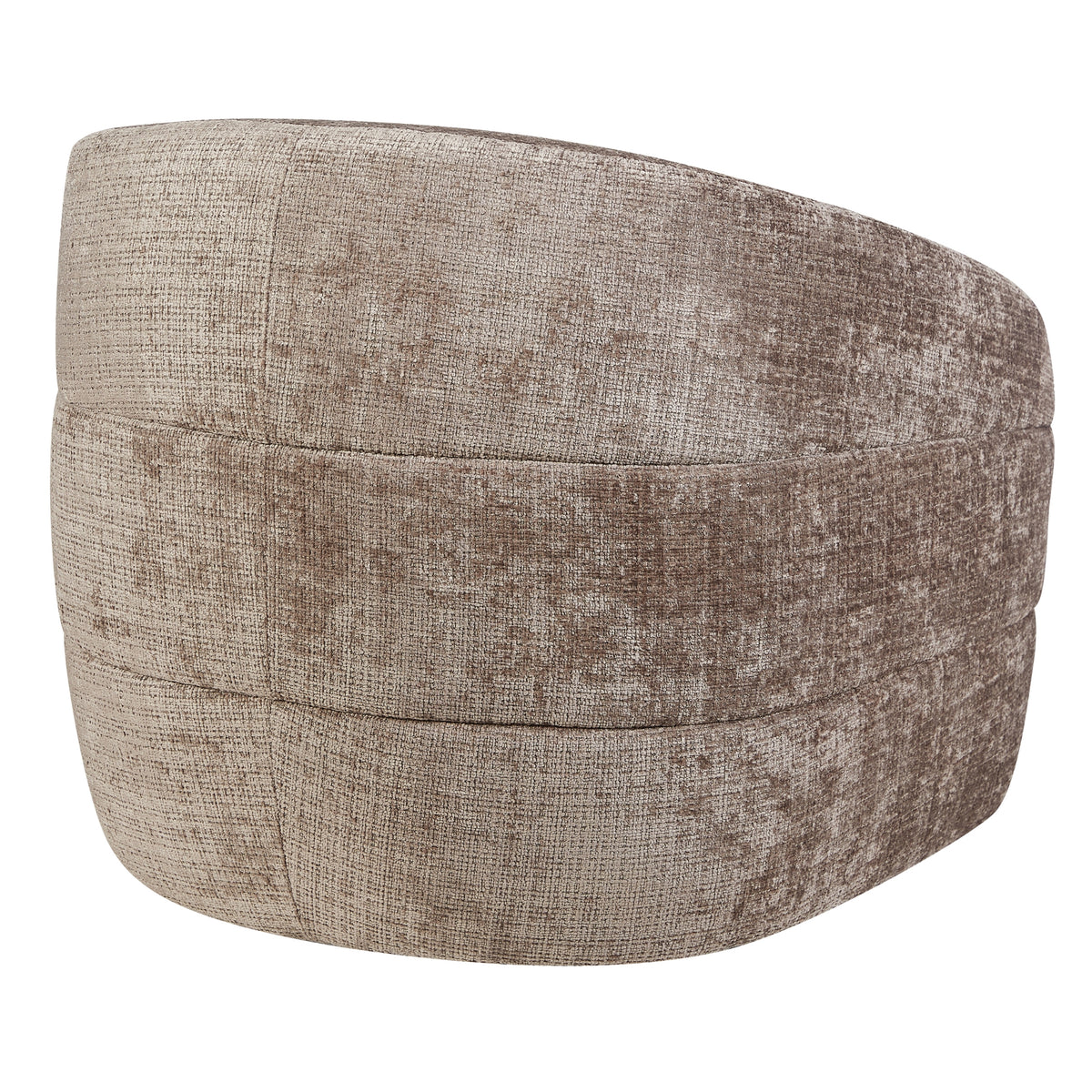 Fauteuil Yara pivotant en tissu Clay Starfurn