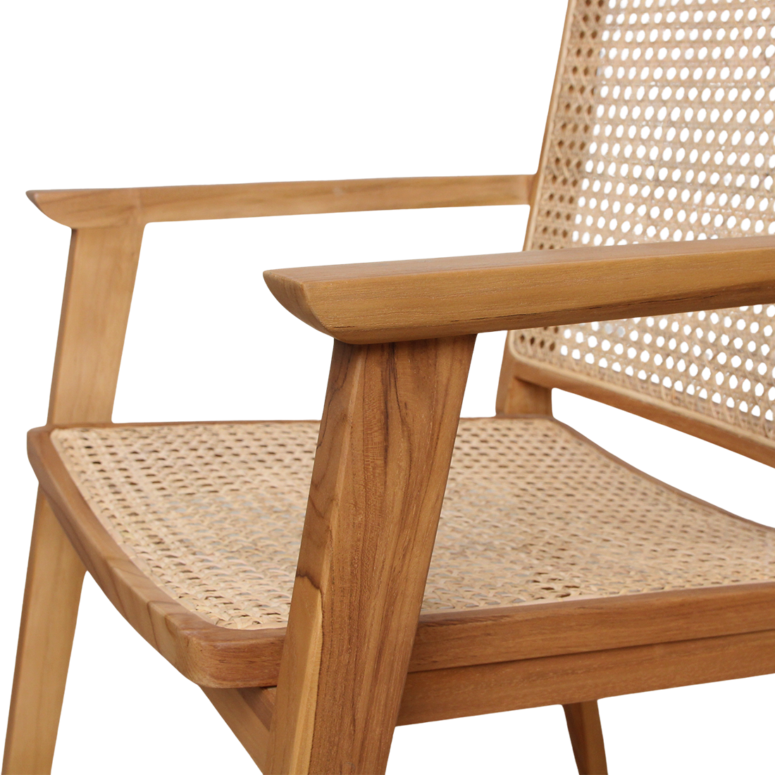 Lot de 2 chaises de salle à manger Nova en teck Raw Materials