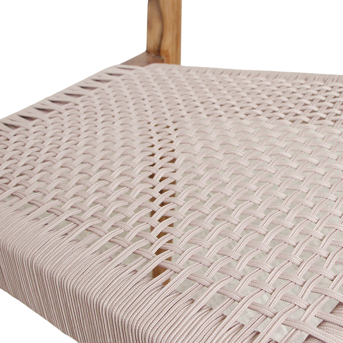 Chaise de salle à manger en teck Freya sans accoudoirs Naturel Lot de 2 Raw Materials