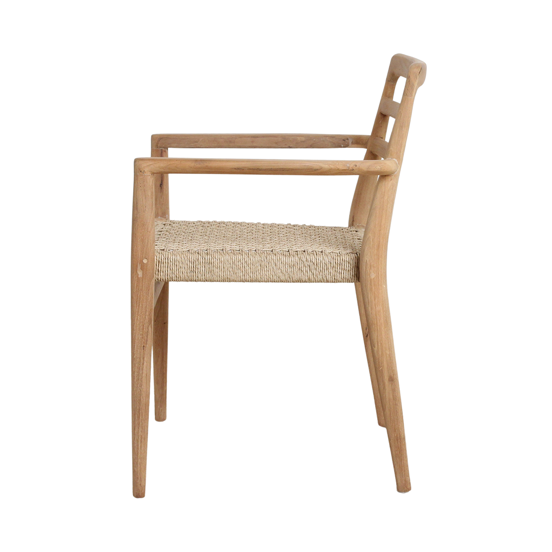 Chaise de terrasse Verano avec accoudoirs Naturel Lot de 2 Raw Materials