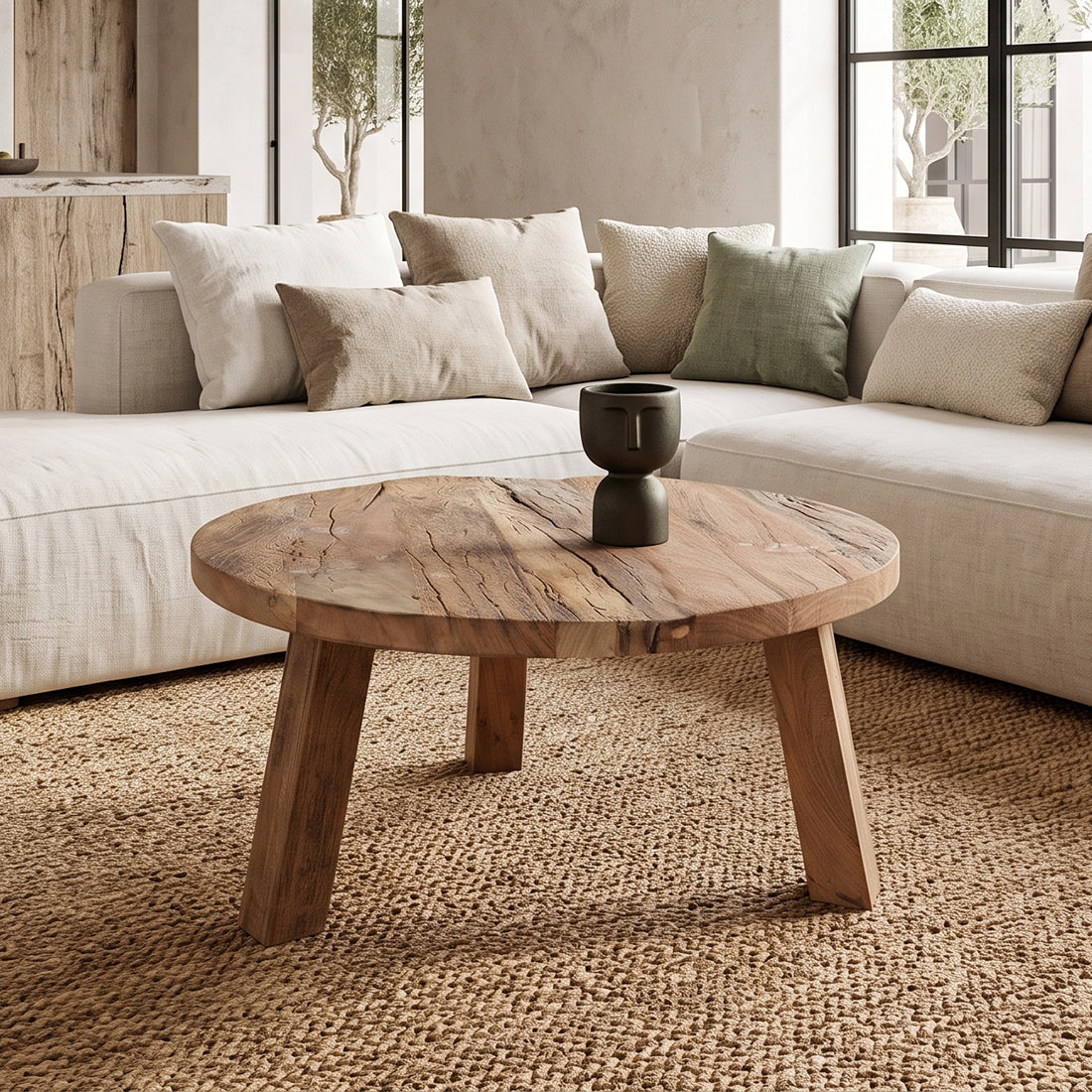 Table basse ronde Farmwood L Matières premières