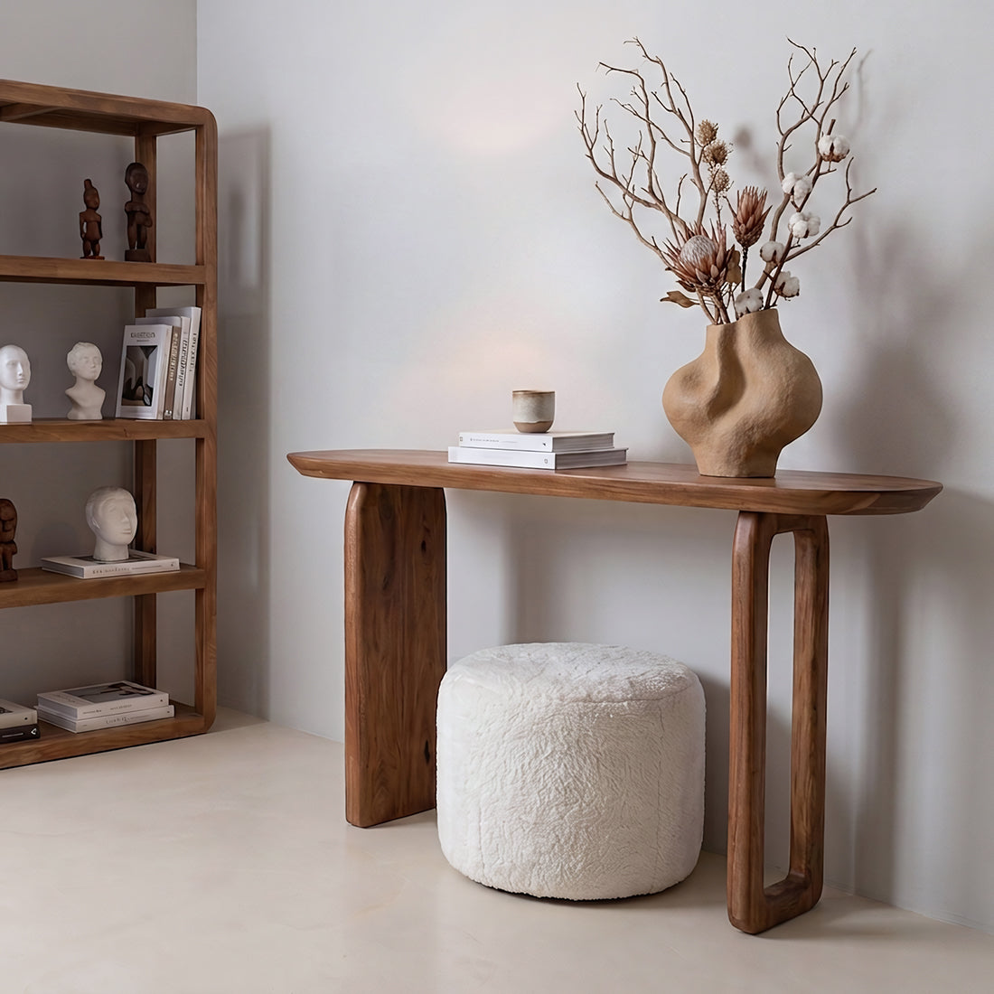Table console Bullnose Marron Raw Materials