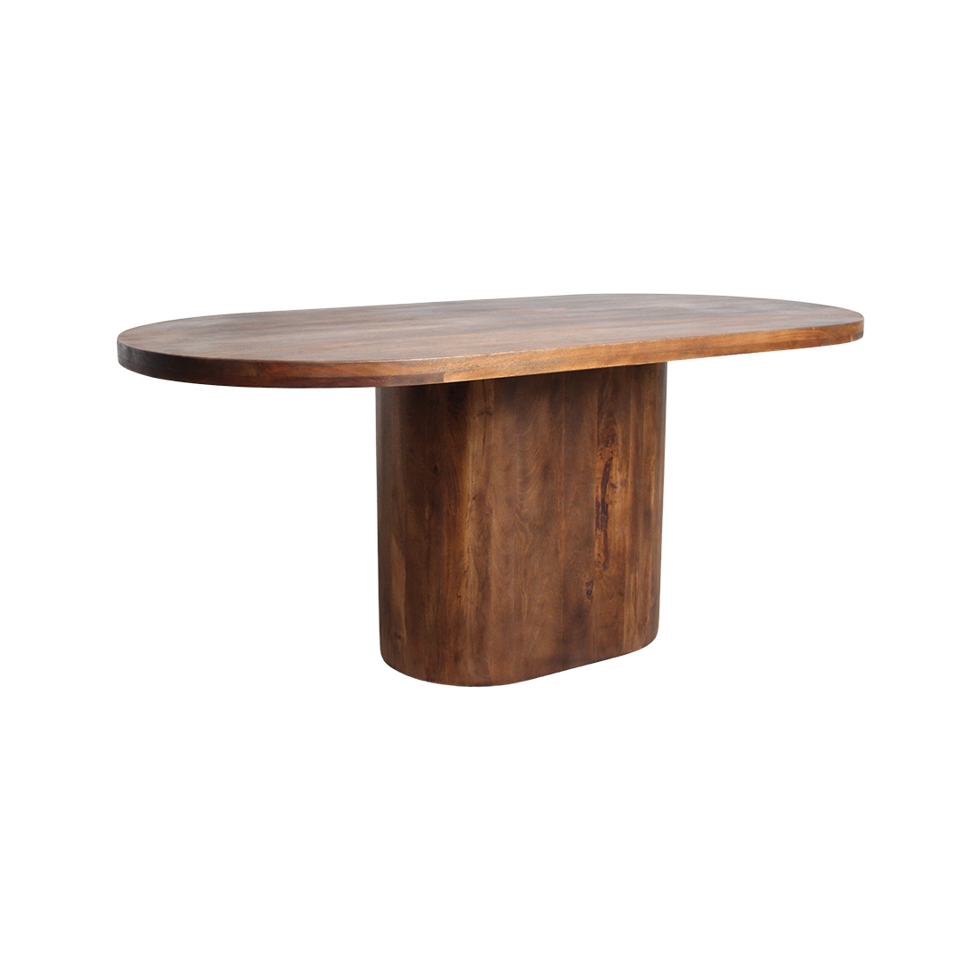 Table à manger Bullnose Rectangulaire Ovale Bois de manguier 240cm Matières premières
