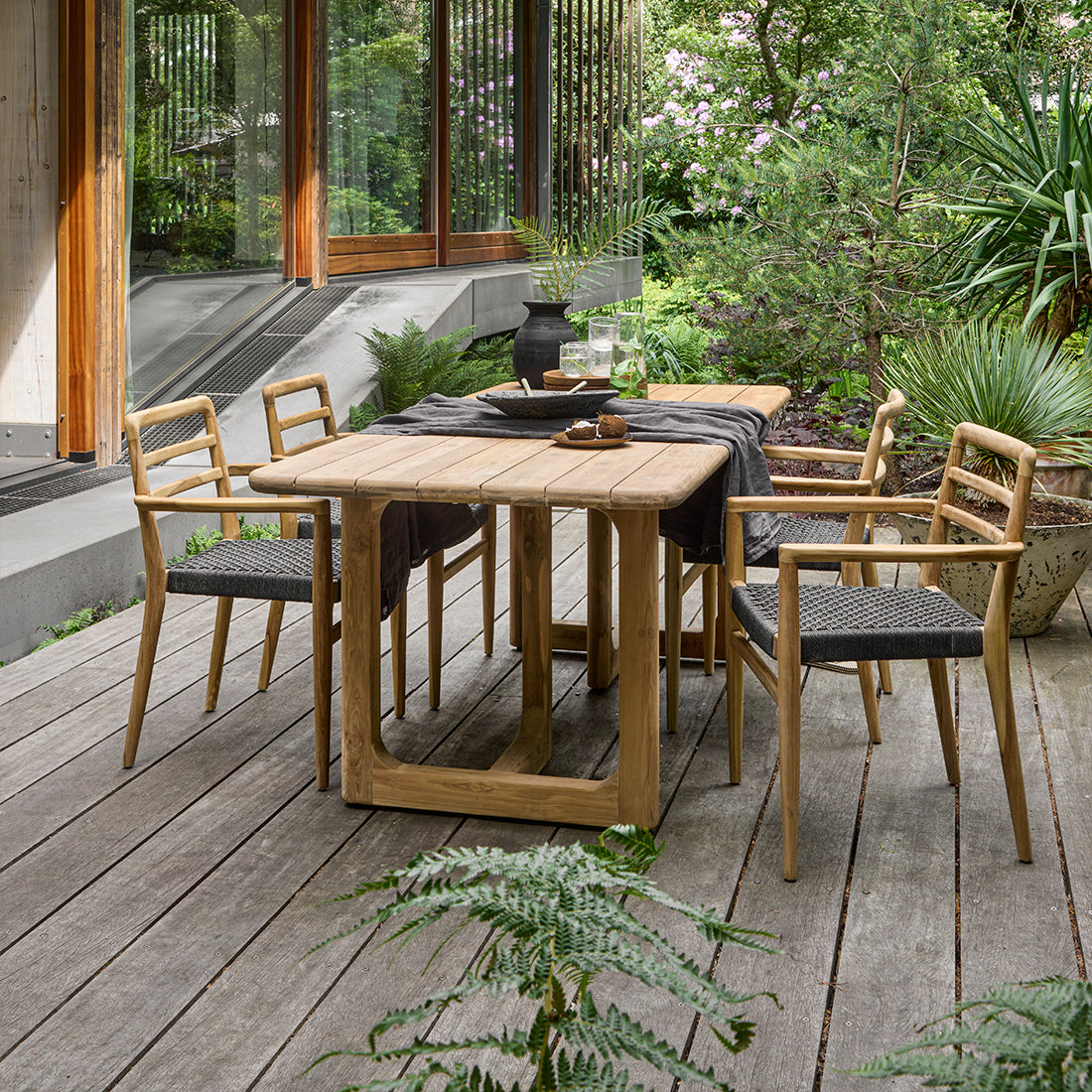 Table de jardin en teck Primavera 240 cm Raw Materials