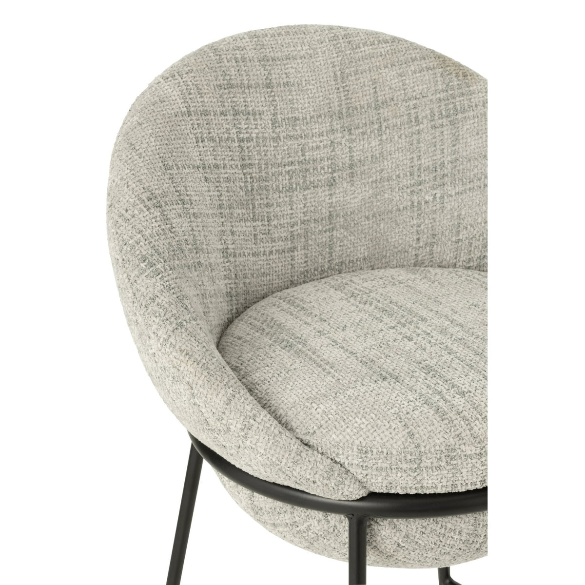 Tabouret de bar en fer gris/noir - J-Line