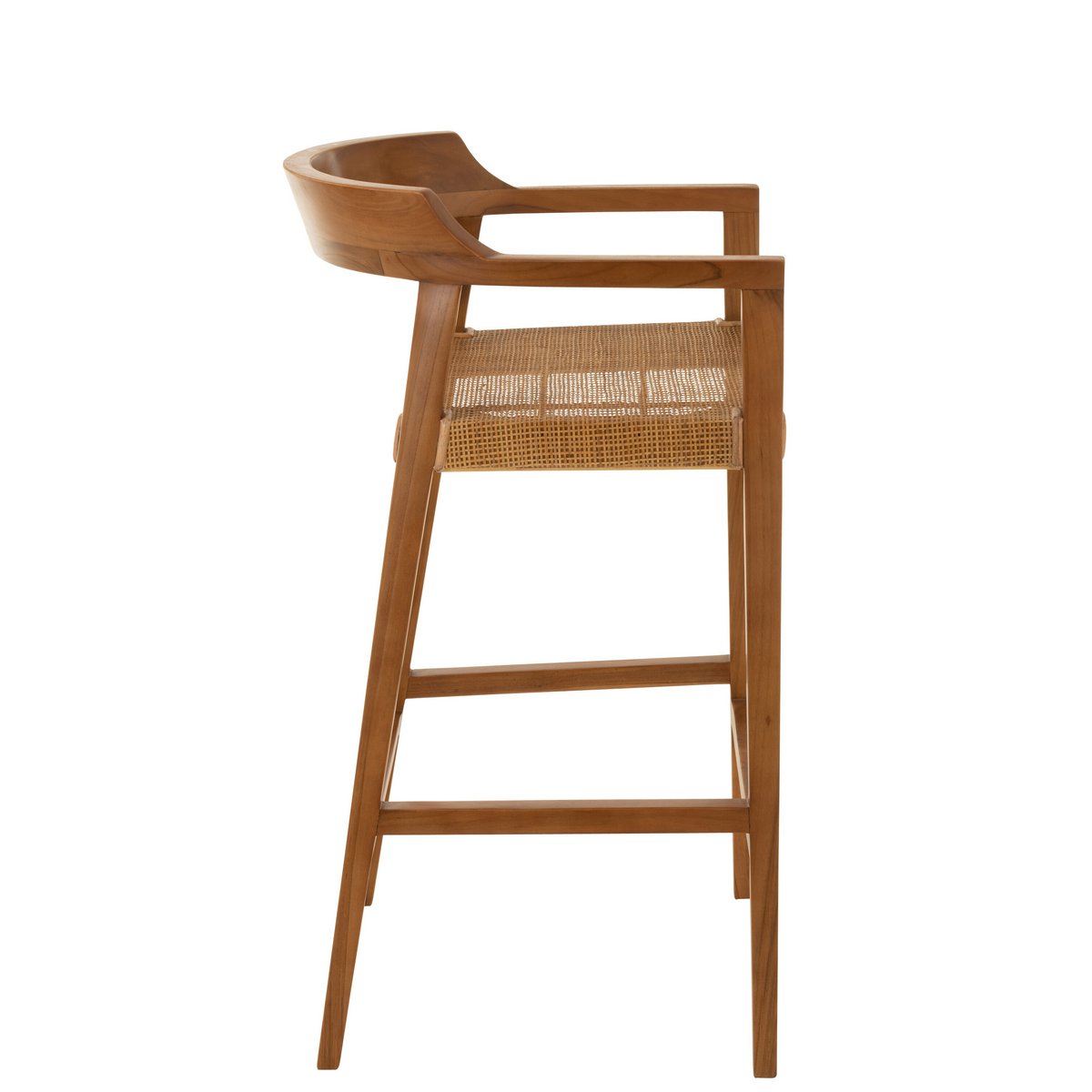 Tabouret de bar Emma Teck Marron J-Line