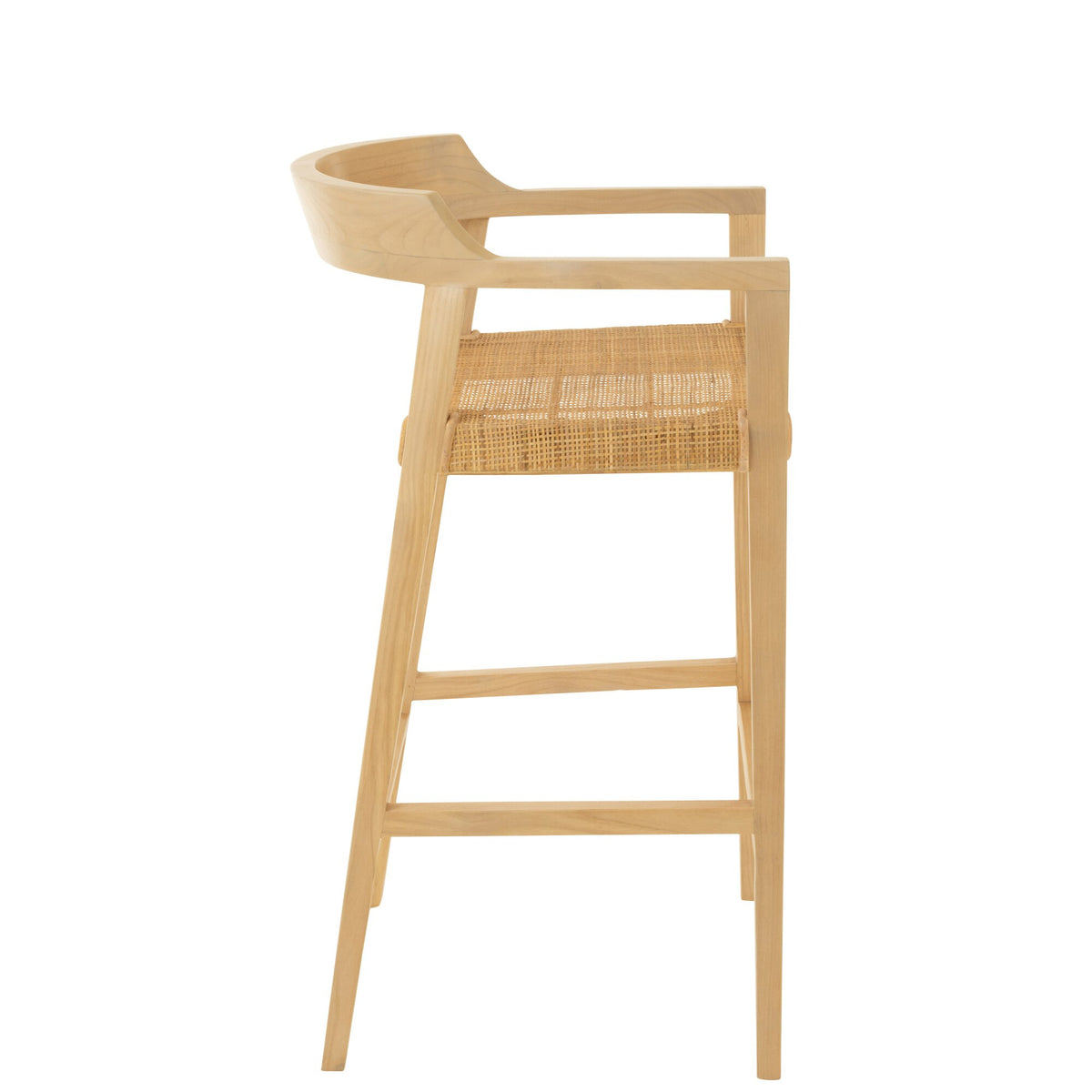 Tabouret de bar Emma Teck Naturel J-Line