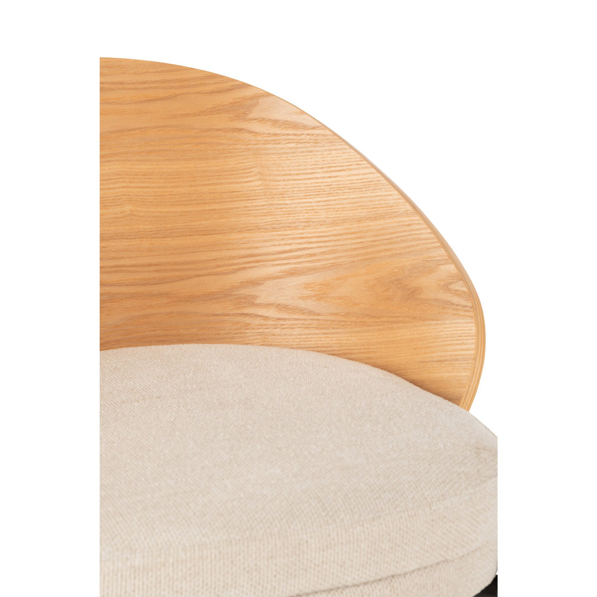 Tabouret de bar Lone Multiplex/Métal Naturel/Beige J-Line