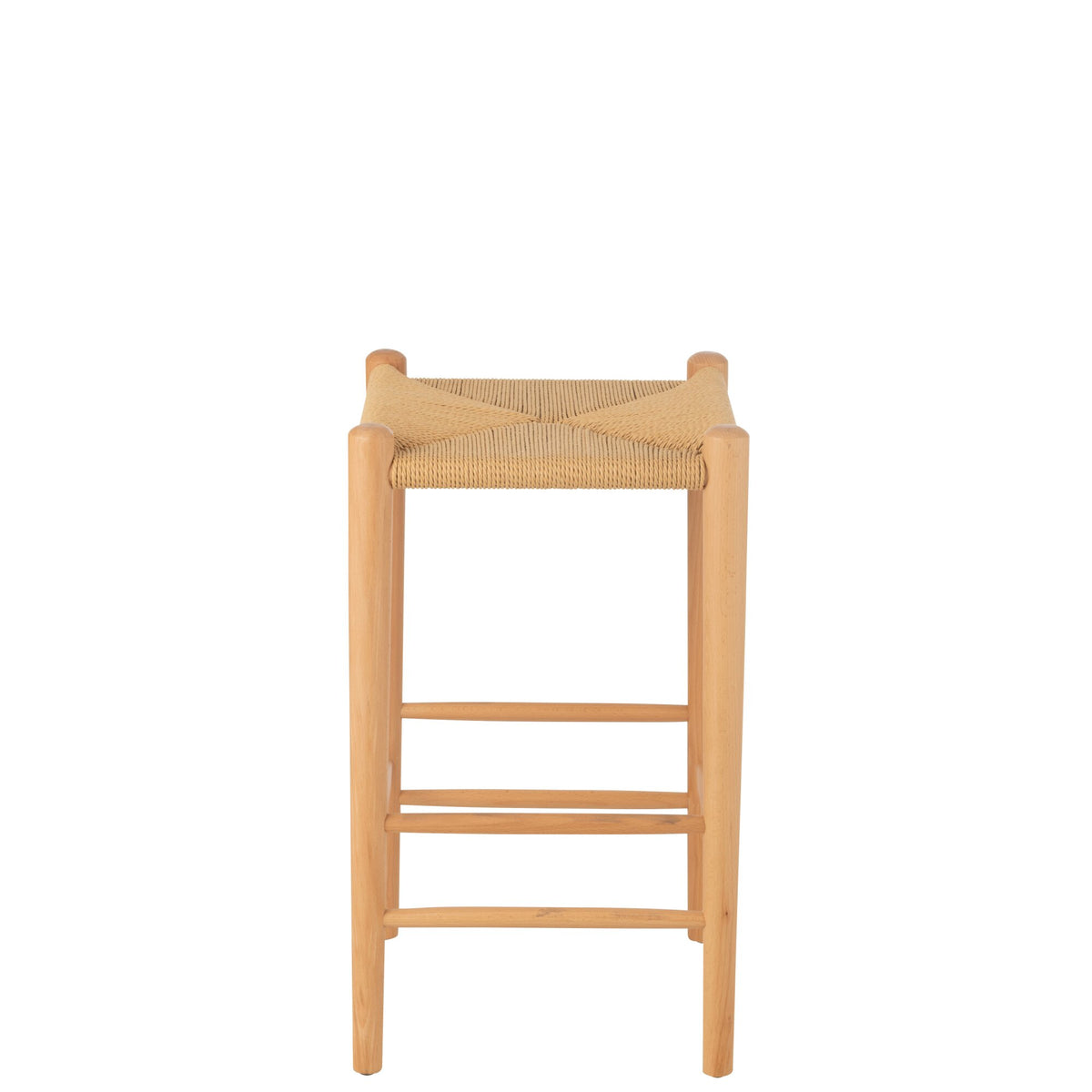 Tabouret de bar Oriental Hêtre/Corde Naturel J-Line