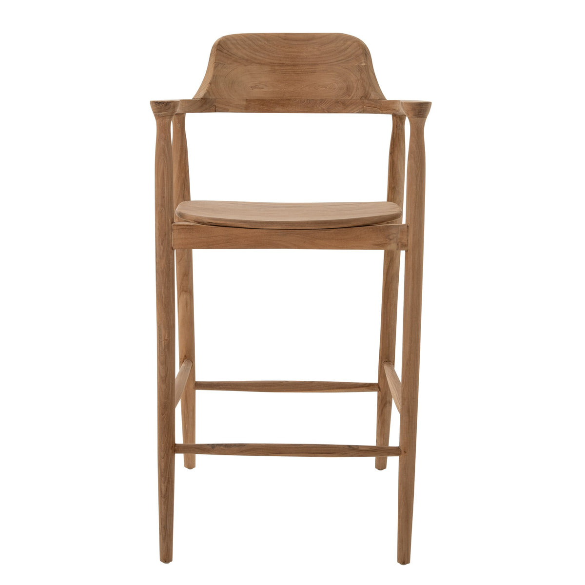 Tabouret de bar en teck naturel J-Line