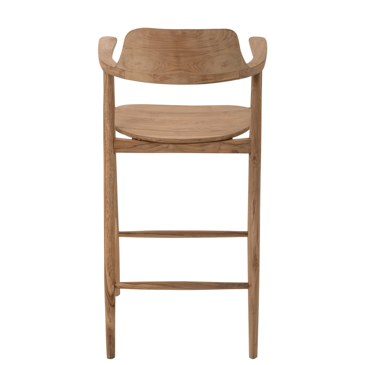Tabouret de bar en teck naturel J-Line