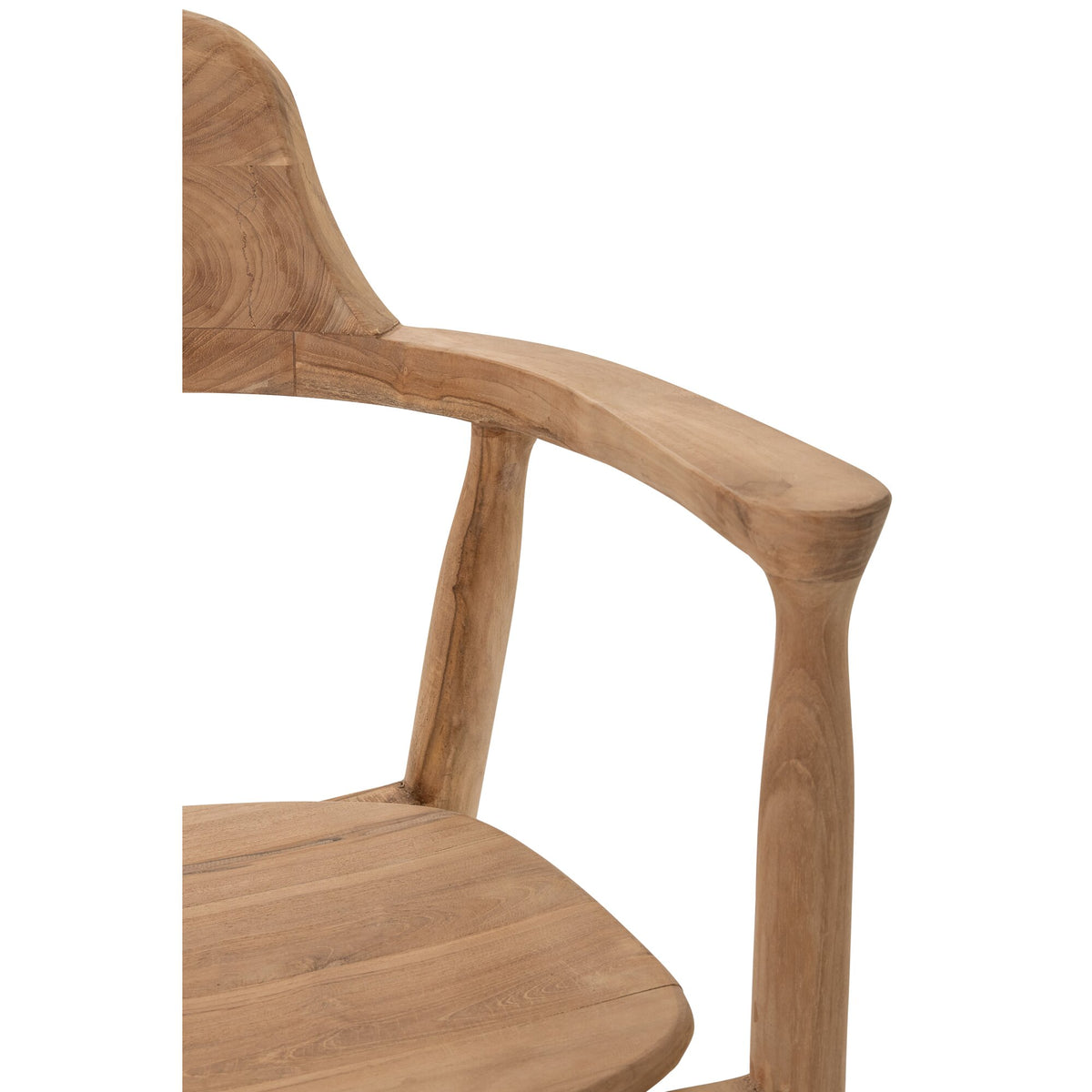 Tabouret de bar en teck naturel J-Line