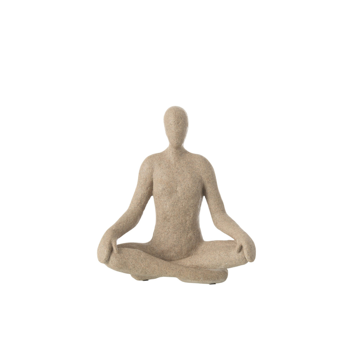 Statue Yoga Résine Beige J-Line