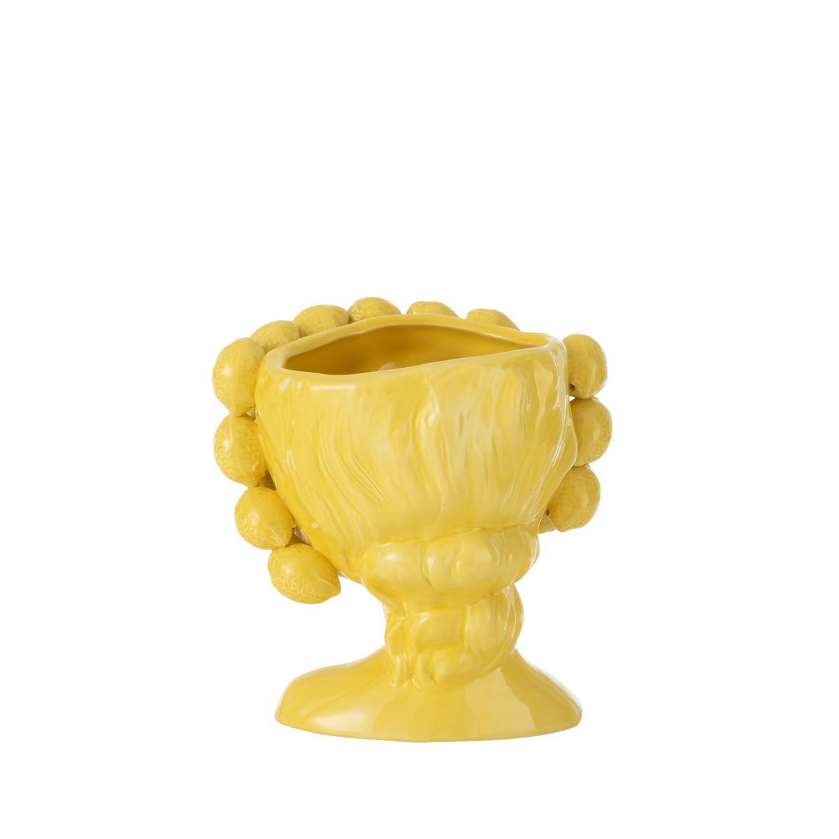 Pot de fleurs citron céramique vert large J-line