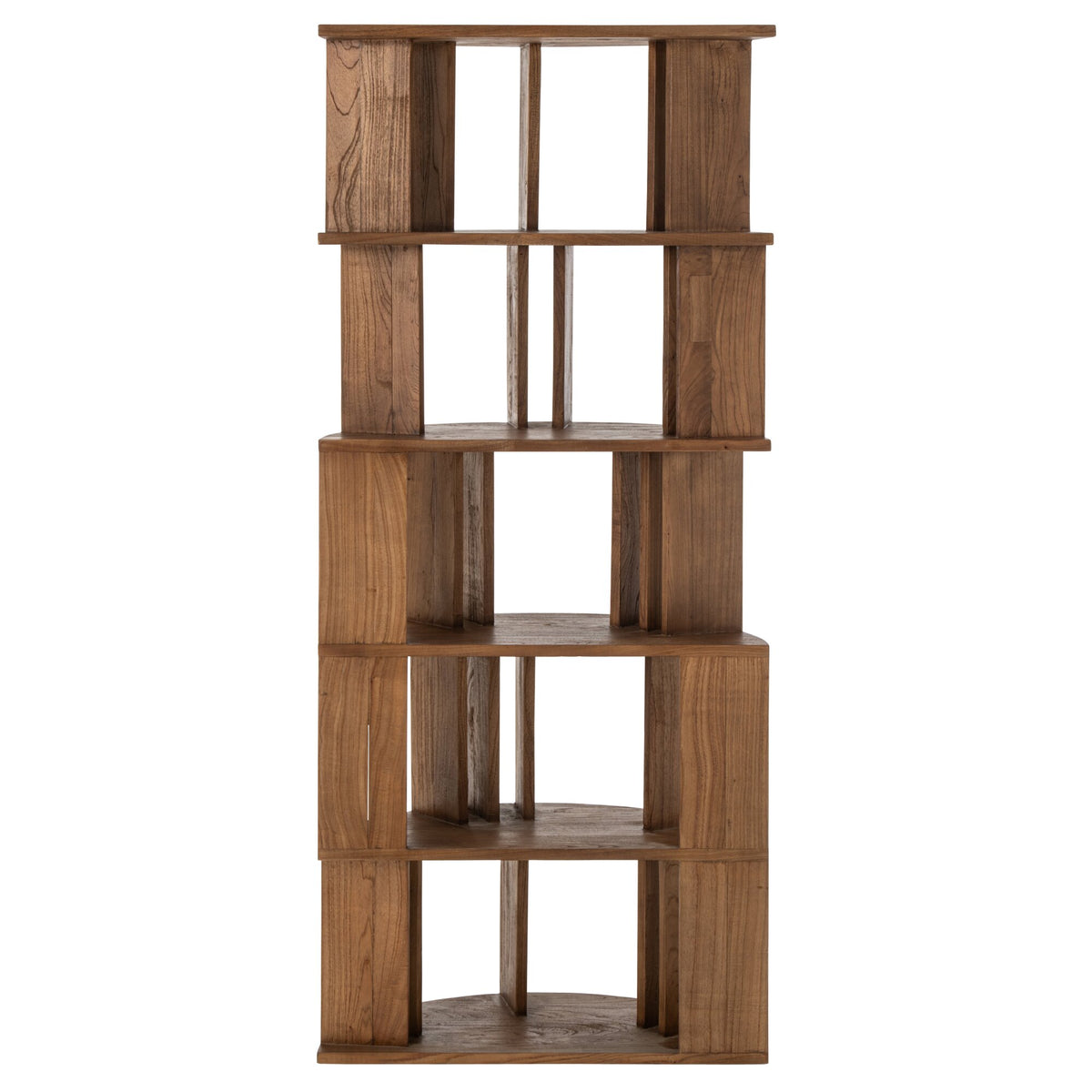 Bibliothèque Demi-Lune Mindi Bois Naturel J-Line